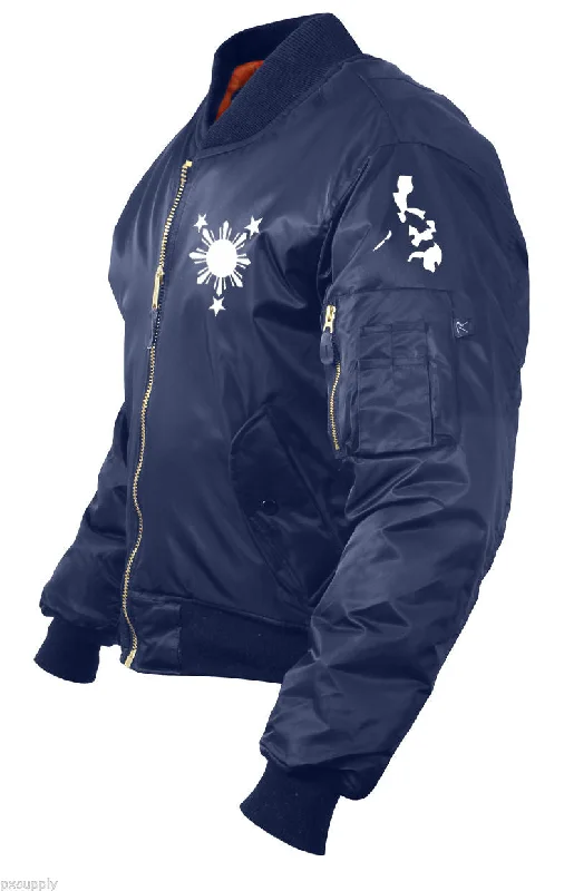 Philippines 3 Stars and Sun Bomber Mens Jacket