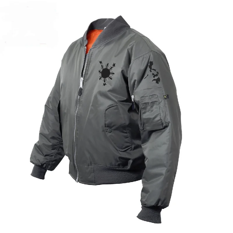 Philippines 3 Stars and Sun Bomber Mens Jacket