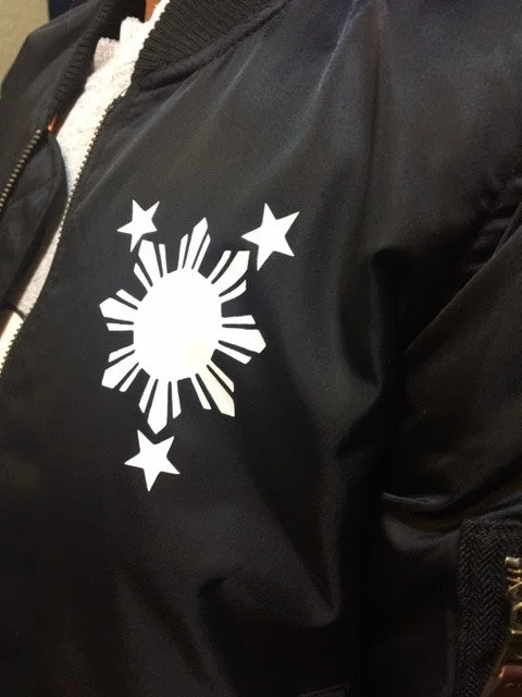 Philippines 3 Stars and Sun Bomber Mens Jacket