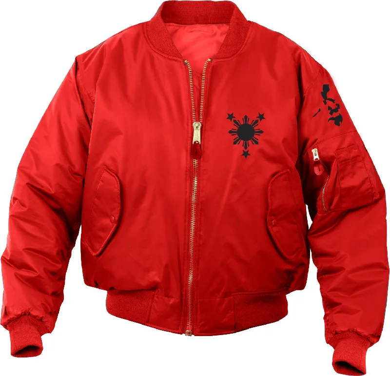 Philippines 3 Stars and Sun Bomber Mens Jacket