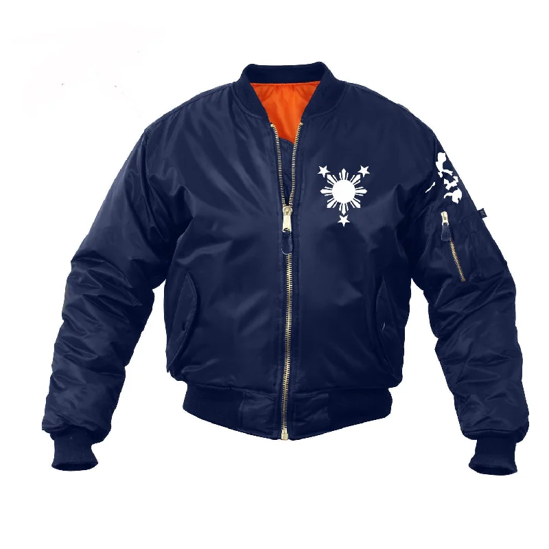 Philippines 3 Stars and Sun Bomber Mens Jacket