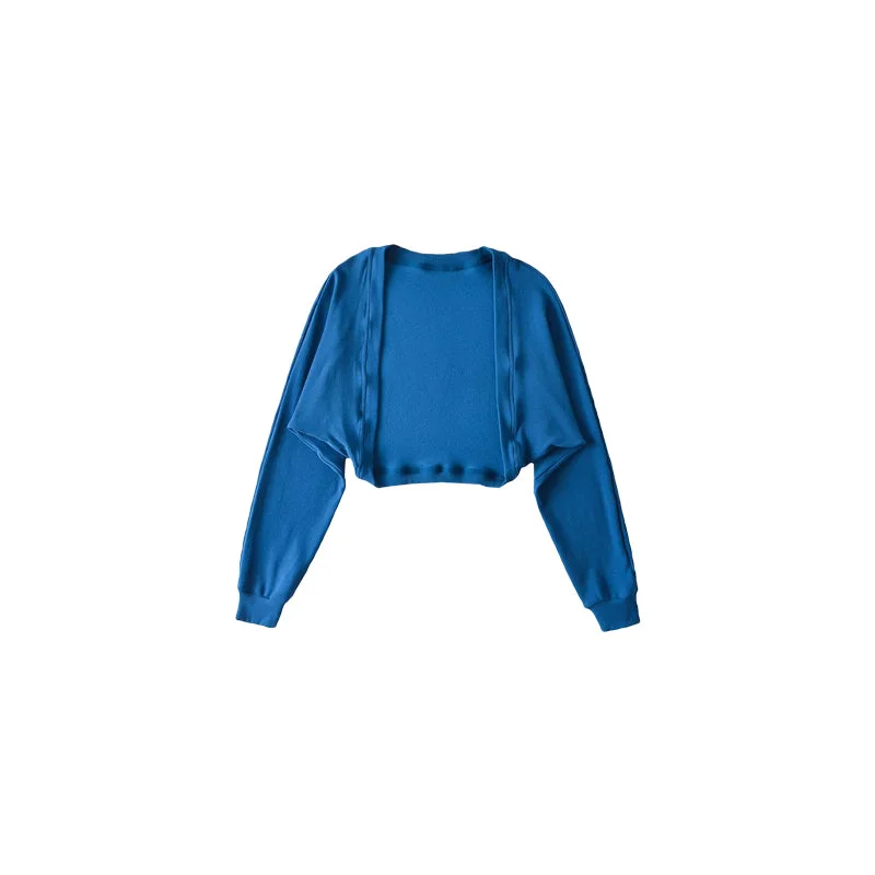 Alena Solid Color Cardigan Sweatshirt