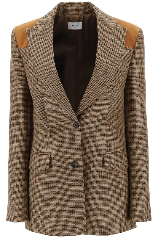 Bally houndstooth single-breasted blazer WOU03L MULTIDESERTO 50