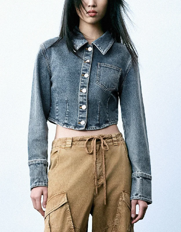 Cropped Denim Jacket