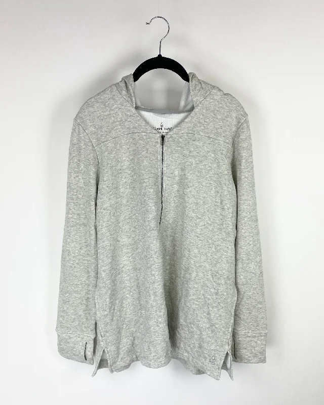 Grey Zip Up Jacket - Extra Small, Small