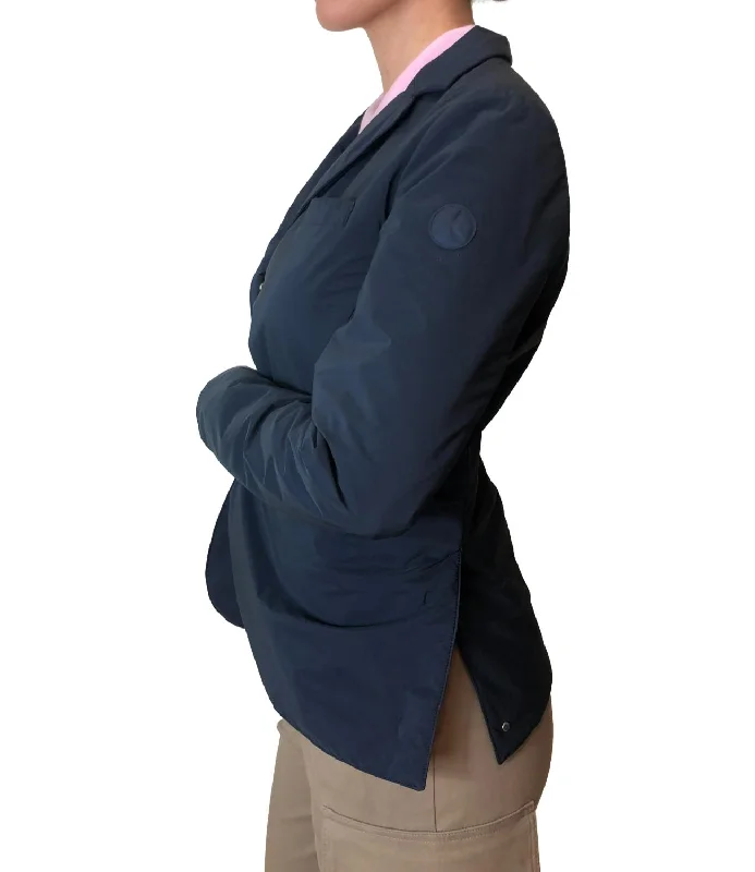 Giacca piumino navy blue donna