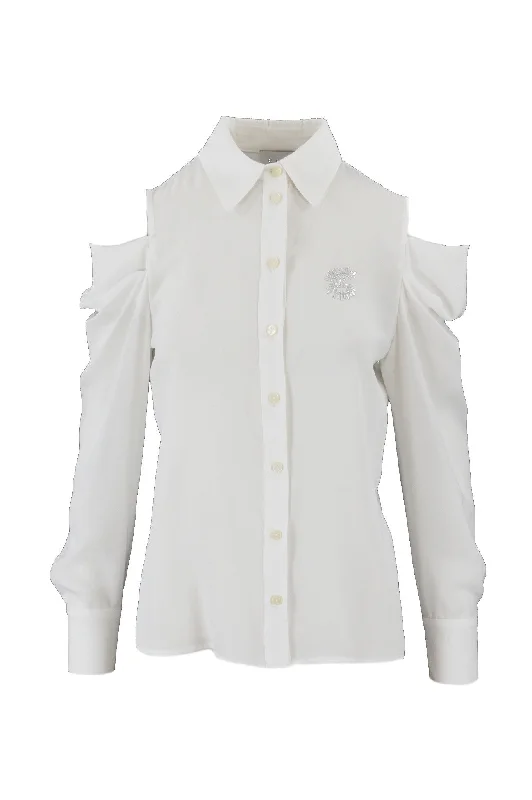 CAMICIA IN CREPE CON LOGO