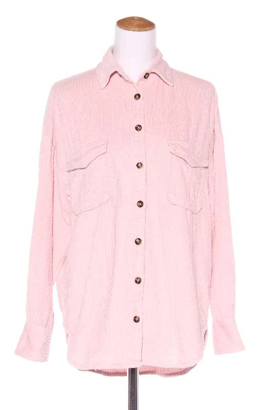 GLASSONS - Blush corduroy shacket! 10-14