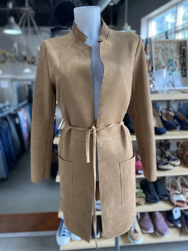 H&M microsuede light coat 6