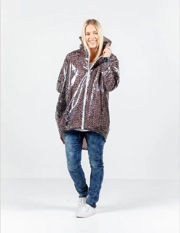 HOME-LEE - Leopard print rain coat! 10-12