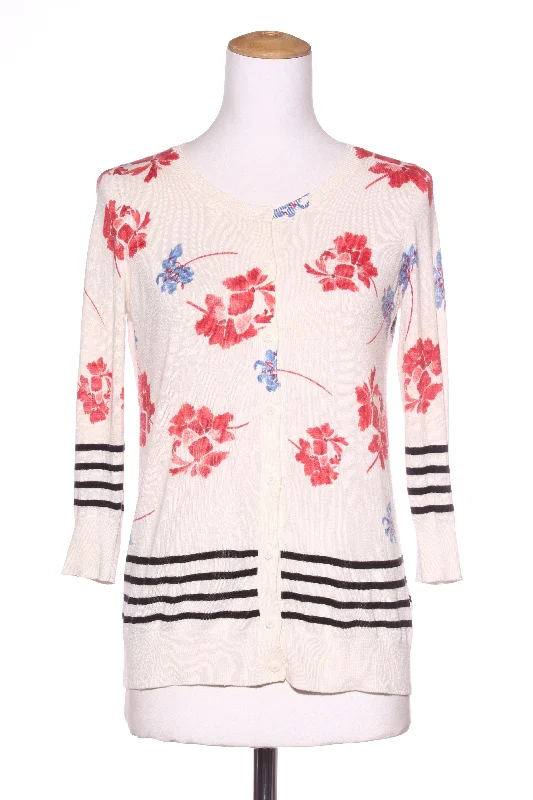 JACQUI.E - Floral print knit cardi! 10