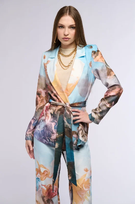 LOOK UP PRINTED BLAZER