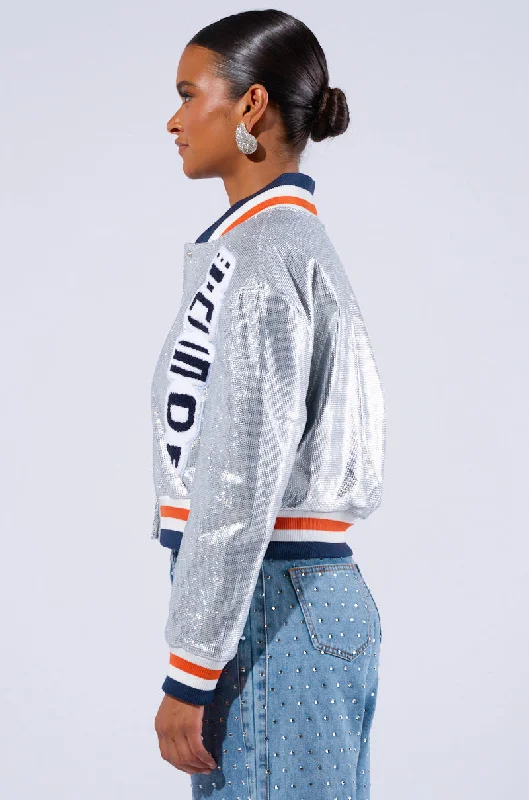 MIND GAMES EMBELLISHED BOMBER