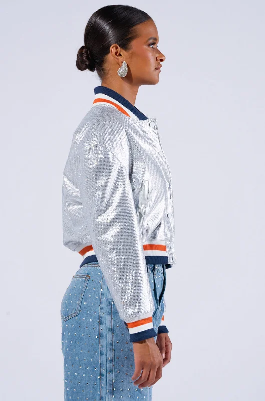 MIND GAMES EMBELLISHED BOMBER