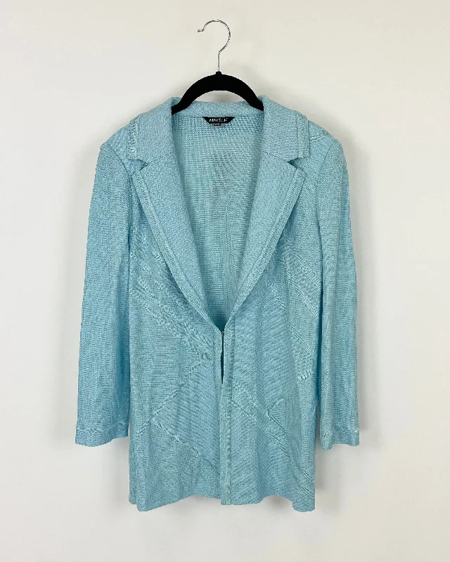 Light Blue Knit Cardigan - Size 2-4