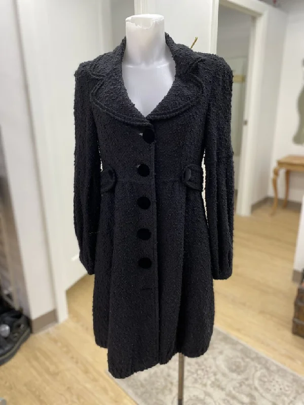 Nanette Lepore vintage tweed peplum coat M