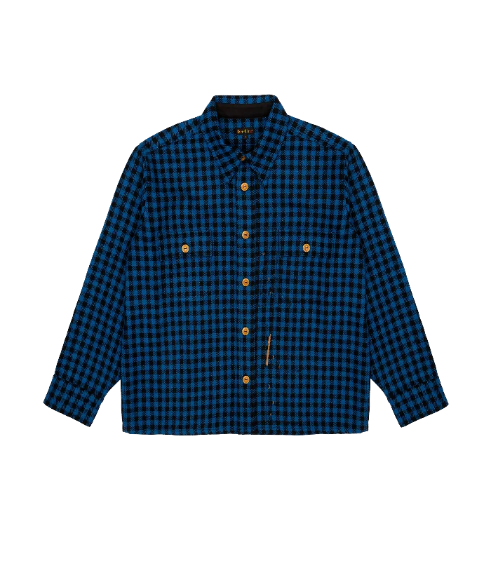 WOOL OVERSHIRT - BLUE