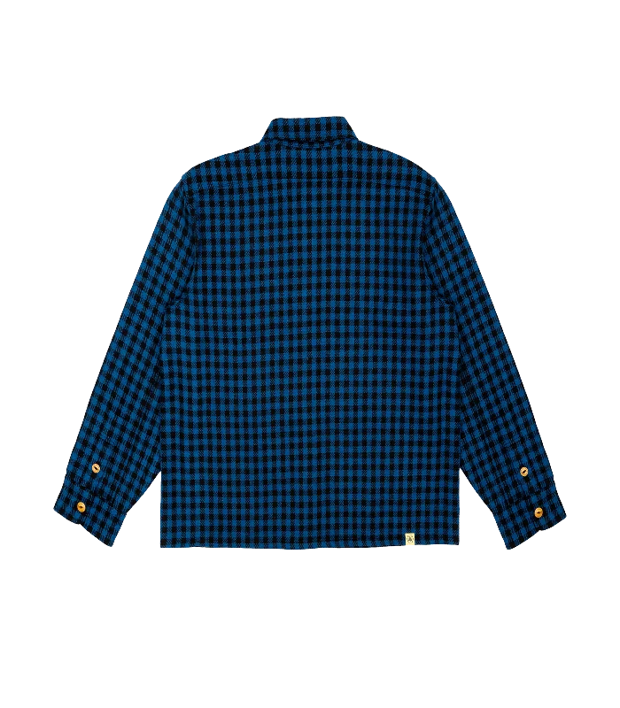 WOOL OVERSHIRT - BLUE