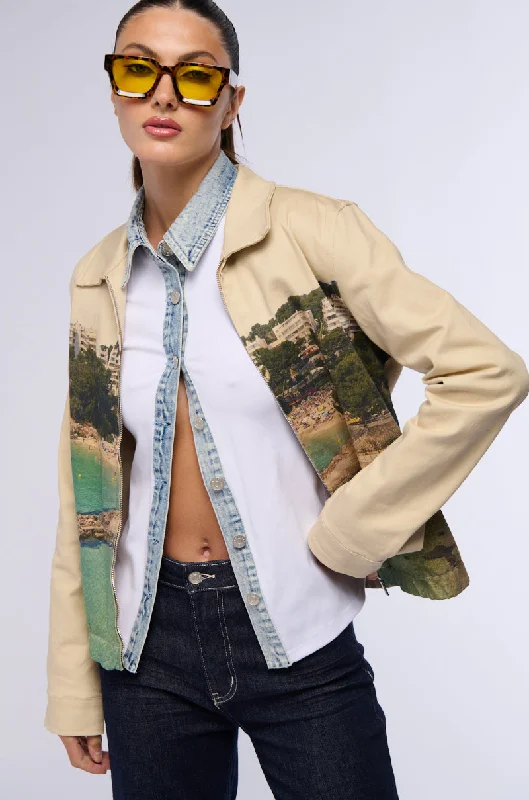 PURO BEACH CANVAS BOMBER