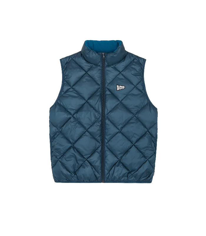 QUILTED LIGHTWEIGHT DOWN VEST - TEAL