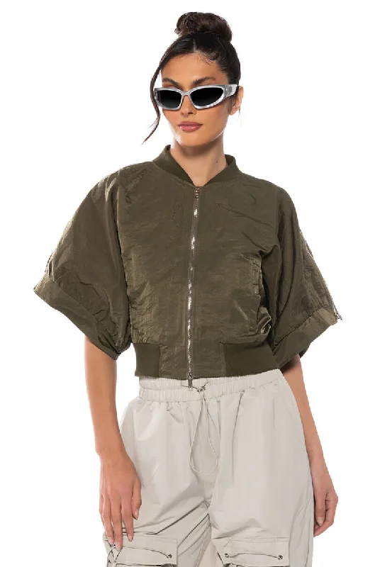 REPORTING FOR DUTY SHORT SLEEVE BOMBER