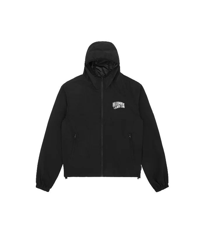 SMALL ARCH LOGO WINDBREAKER - BLACK