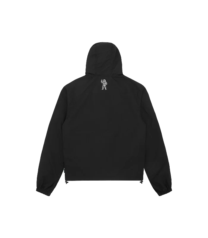 SMALL ARCH LOGO WINDBREAKER - BLACK