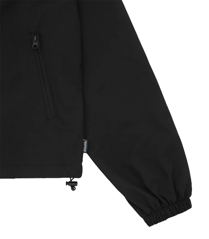 SMALL ARCH LOGO WINDBREAKER - BLACK