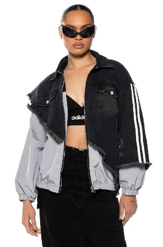 UNDECIDED DENIM BOMBER JACKET