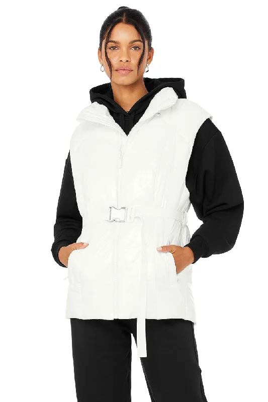 Stunner Puffer Vest - Ivory