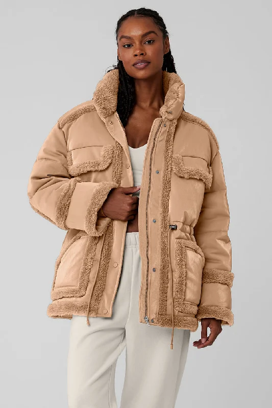 Ice Breaker Puffer Jacket - Toasted Almond