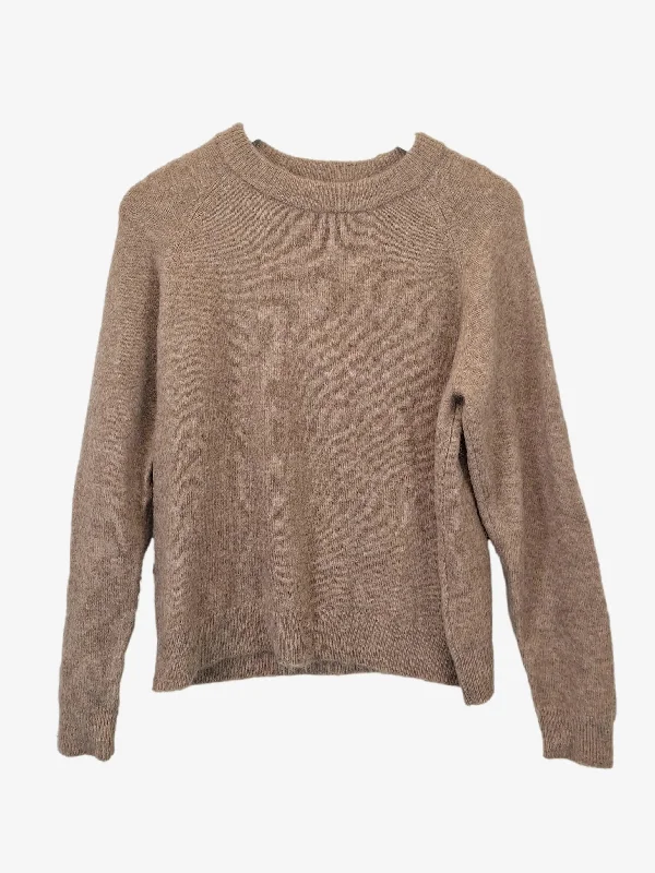 Zara Pecan Alpaca & Wool Blend Winter Staple Jumper Size M